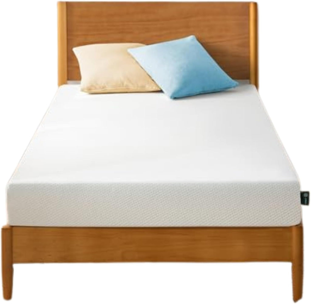 Zinus 5 Inch Twin Green Tea Memory Foam Mattress - Medium Firm, Zoned Pressure Relief, Safe & Fiberglass Free