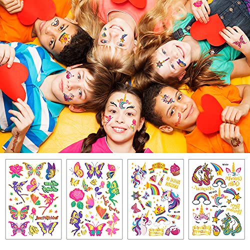Zayvor Kids Temporary Tattoos - 250+ Waterproof Designs & Party Favors