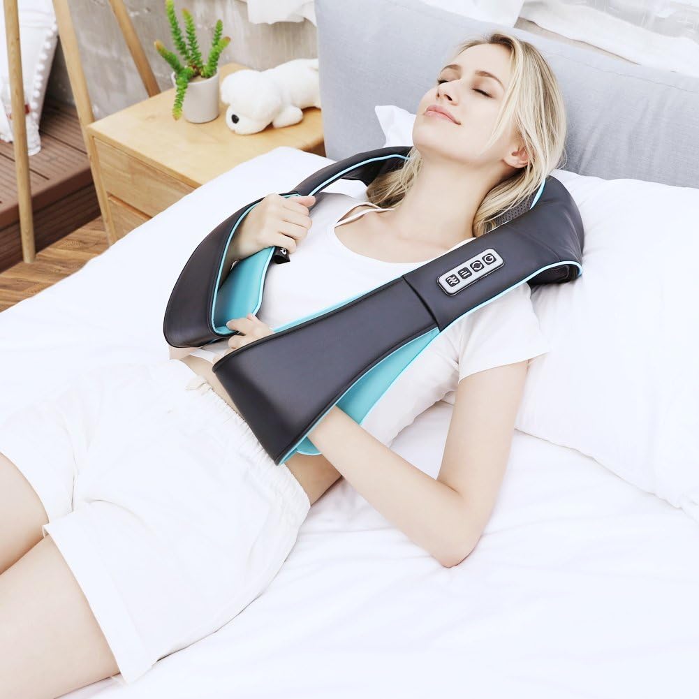Mo Cuishle Shiatsu Neck and Back Massager with Heat - Electric 4D Deep Tissue Relief for All | Perfect Gift for Mom, Dad, and Loved Ones