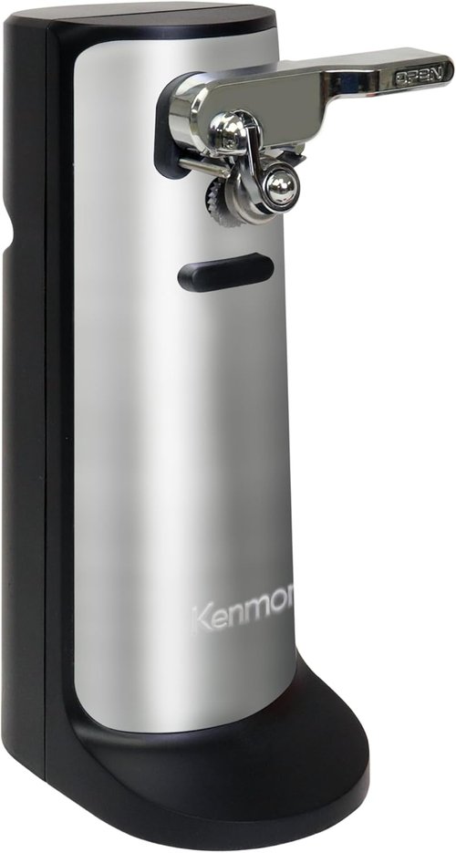 Kenmore Electric Can Opener - Arthritis-Friendly Design | Automatic Stainless Steel with Cord Storage