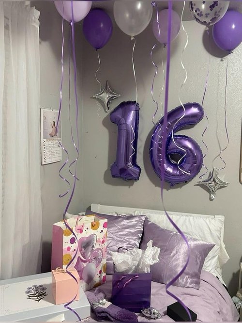 Happy 26th Birthday Balloon - Purple Foil Number 26 | 40-Inch Large Balloon for Celebrations