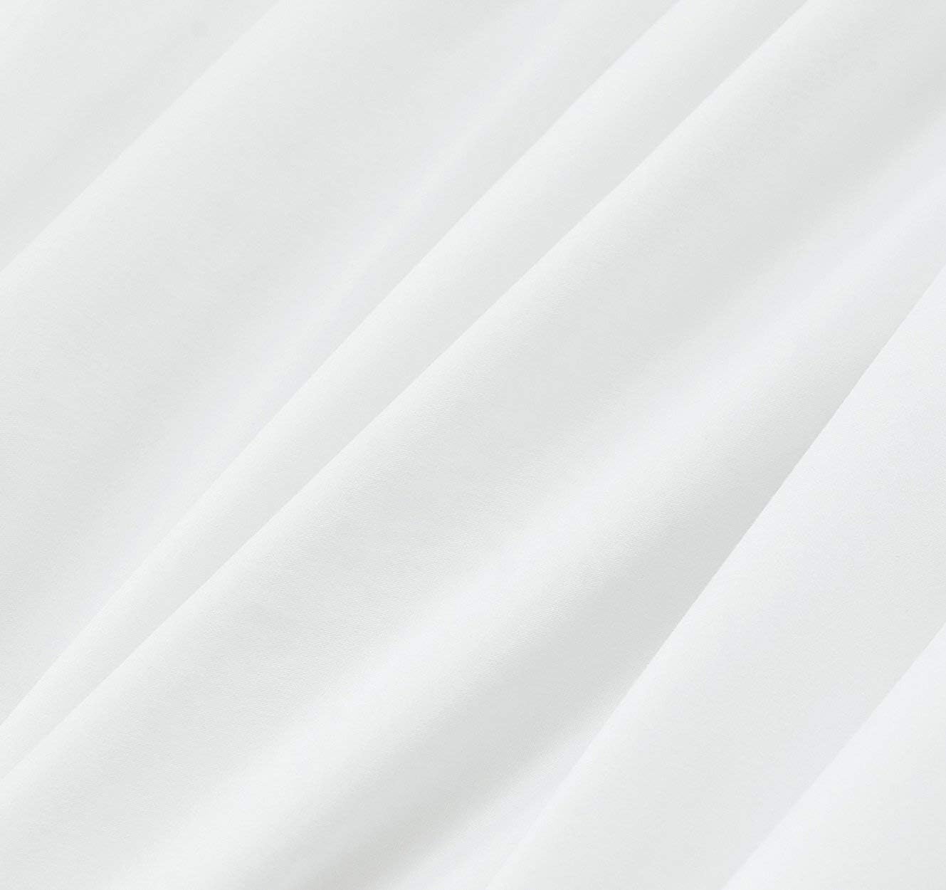 Mellanni Duvet Cover Set - 5-Piece Hotel Luxury Bedding - Extra Soft & Cooling Microfiber | Queen Size, White