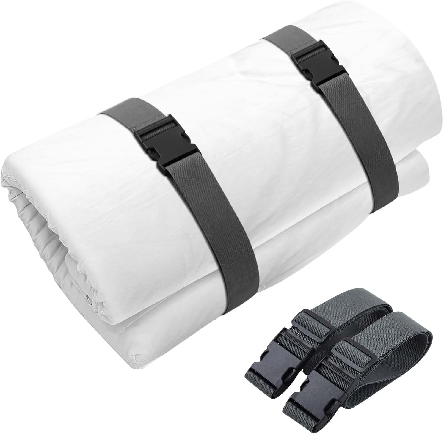 Skiennix Mattress Moving Straps - Adjustable Packing Straps with Buckles for Twin & Full Sizes (60" x 2")