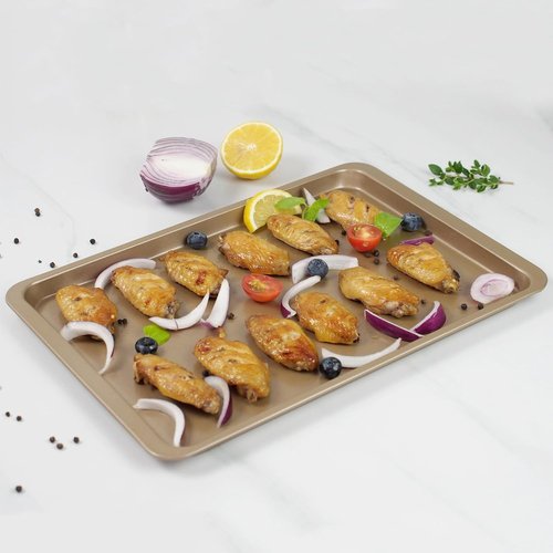 Carbon Steel Sheet Pan by [Brand Name] - Nonstick Baking Tray for Cookies & Pastries | 14.5” x 10” Size