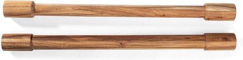 Ironwood Gourmet Acacia Wood Rolling Pins - Set of 2 Durable Long Rolling Pins for Baking