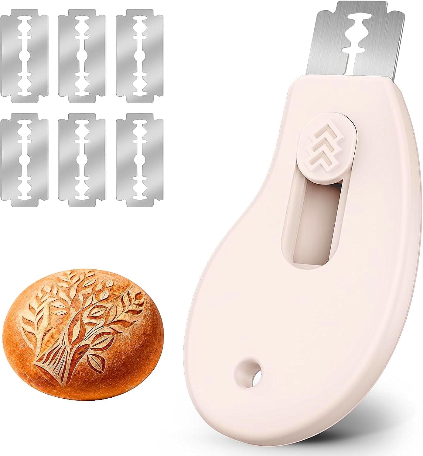 Skiennix Bread Lame - Magnetic Sourdough Scoring Tool with 5 Replaceable Blades | Perfect for Baking