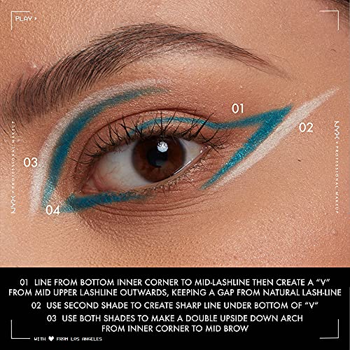 NYX Professional Makeup Epic Wear Liner Stick Turquoise Storm Pack of 2 - Long-Lasting Waterproof Eyeliner Pencil