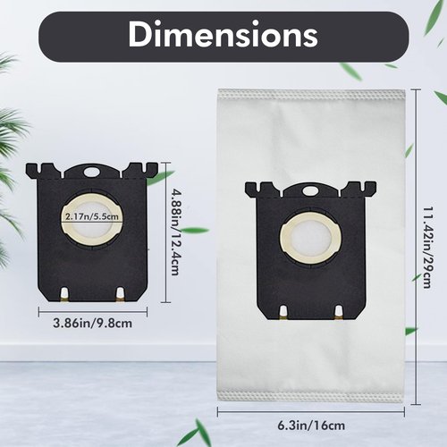 Replacement S Bag Compatible with Electrolux S-Bag Classic Vacuum EL200F EL8500 EL202G EL6985 EL6988 EL6989 EL4100