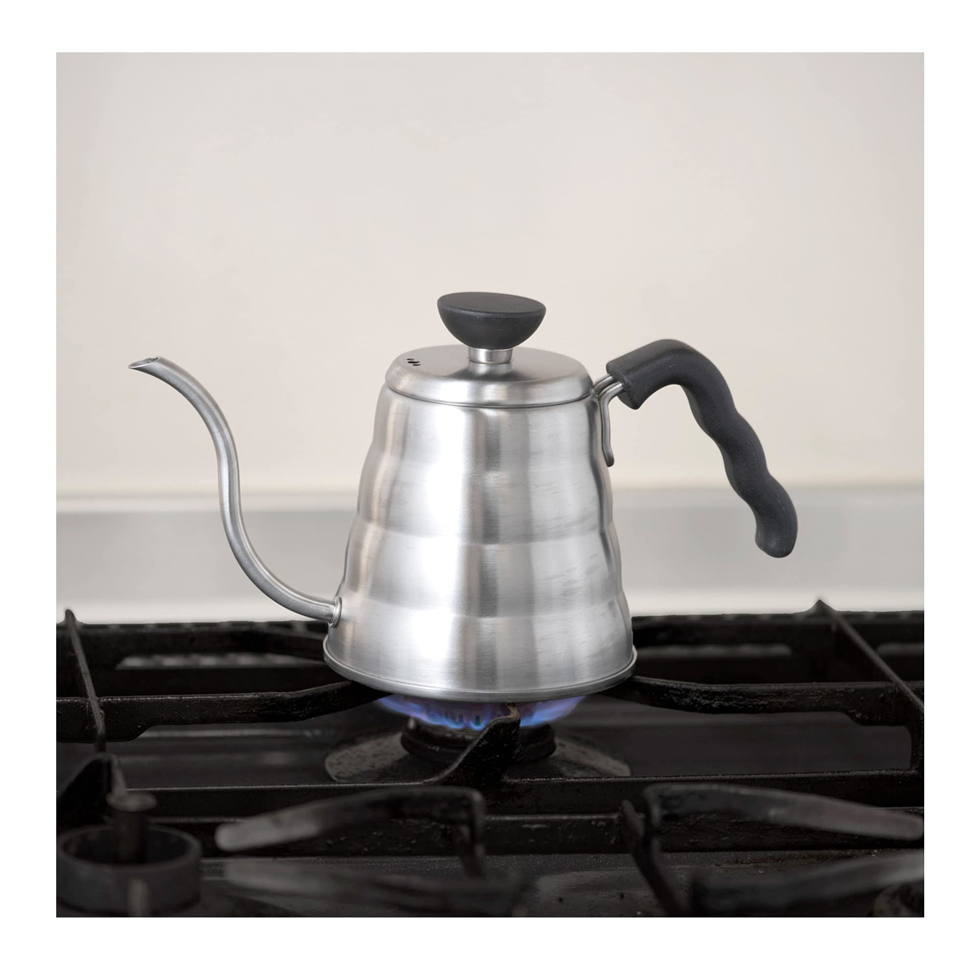 Hario V60 "Buono" Gooseneck Coffee Kettle, 700ml, Stainless Steel, Silver