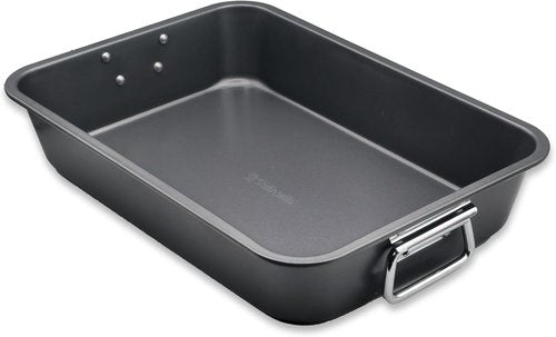 Large Lasagna Pan by [Brand Name] - Nonstick Casserole Dish for Easy Cleanup | 15” x 11” with Foldable Handles