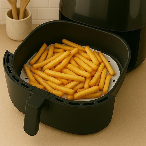 Air Fryer Liners - 200 Count Nonstick Parchment Paper for 9 Inch Air Fryers & Steaming Baskets