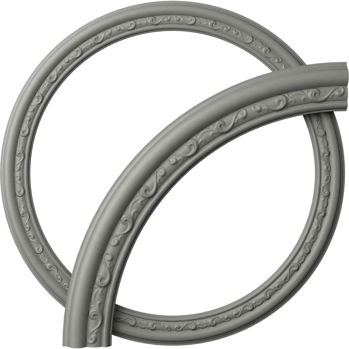 Ekena Millwork CR35WA Watford Ceiling Ring (1/4 of complete circle), 36"OD x 29 1/2"ID x 3 1/4"W x 1"P