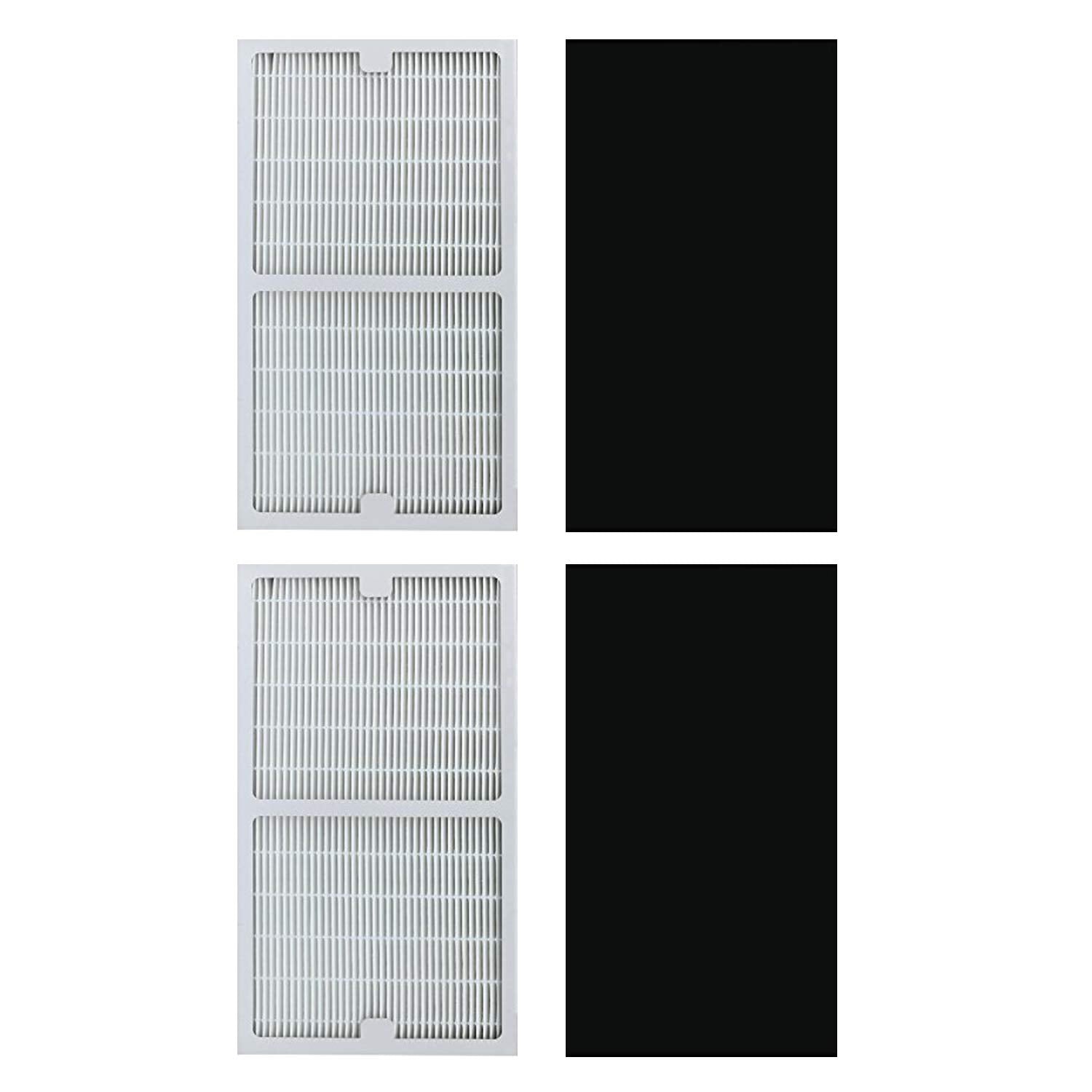 Replacement Idylis Air Purifier Filters C - 2 Pack Hepa & Carbon Filter Set for Idylis Air Purifiers IAP-10-280, IAP-10-200, Part # IAF-H-100C, IAFH100C