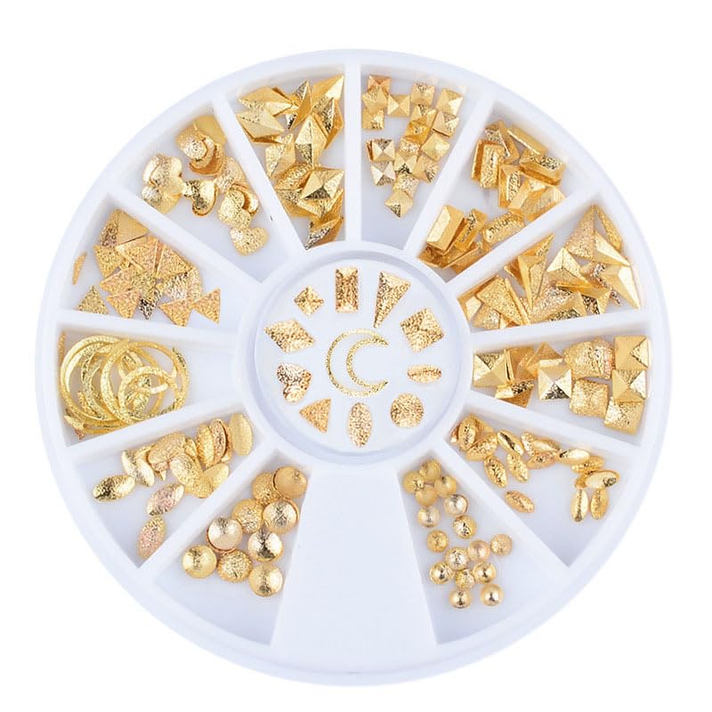120Pcs Silver Ocean Nail Art Charms Rhinestones Shell Conch Manicure Decor