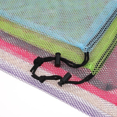 Hariendny 6-Pack Nylon Mesh Laundry Bags - 11x15 Inch with Drawstring
