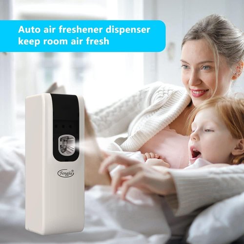 FENGJIE Automatic Air Freshener Spray Dispenser - Wall Mount & Free Standing for Home, Office, Hotel