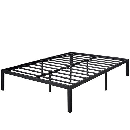 VECELO 14 inch Full Metal Platform Bed Frame, Mattress Foundation, No Box Spring Needed,Steel Slat Support