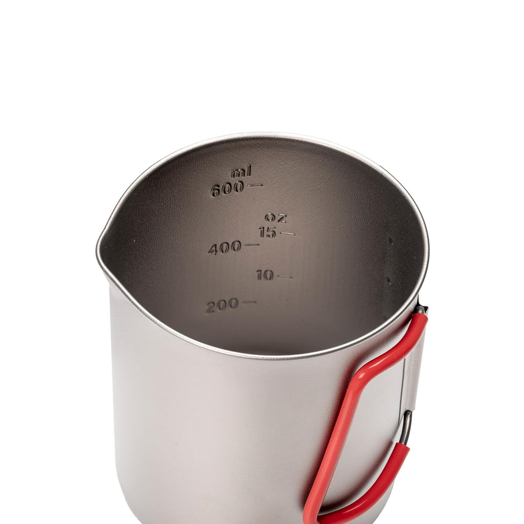 Evernew Titanium Lightweight Pasta Camping Pot with Strainer Lid, 750, Small