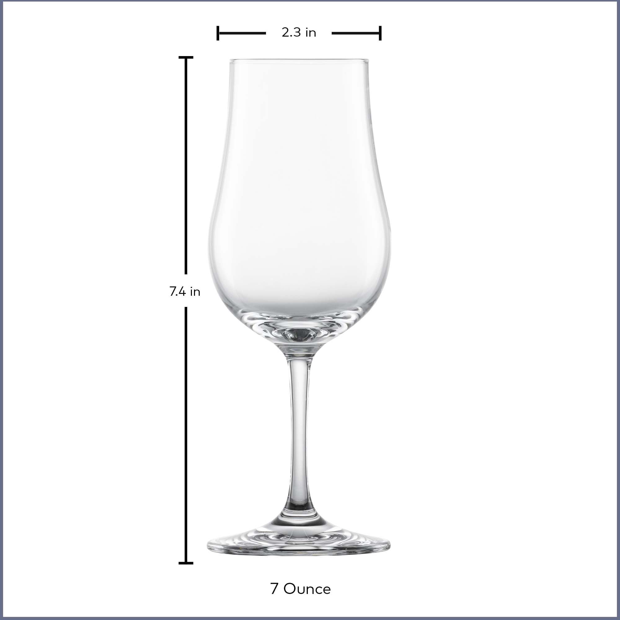 SCHOTT ZWIESEL Bar Special Whiskey Nosing Glass (Set of 6), Nosing Tasting Glass for Whiskey, Dishwasher-Safe Tritan Crystal Glasses, Made in Germany (7 Ounce)
