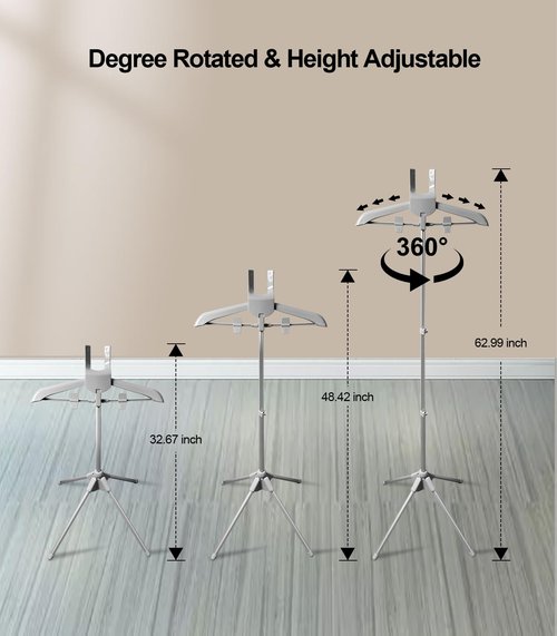 Garment Steamer Hanger with Ironing Glove, Portable Steamer Rack for Clothes, Garment Rack for Steaming Clothes Adjustable Handheld Hanging Ironing Clothes Stand