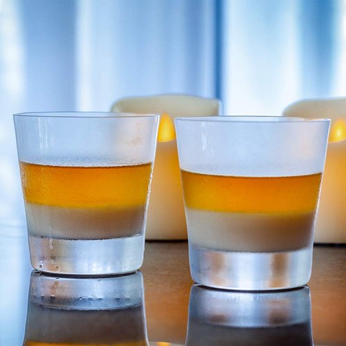 Restaurantware-Moda Nude 10 Ounce Crystal Rocks Glasses, Set of 6 Dishwasher-Safe Scotch Glasses - Heavy Base, Laser-Cut Rim, Fine-Blown Crystal Whiskey Glass, For Old Fashioneds Or Liquors
