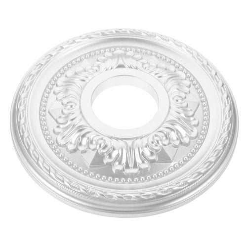 HOLIDYOYO 12.36 Inch Round Pu Ceiling Medallion Decorative Ceiling Light Cover Embossed Fan Medallion for Indoor Home Office Living Room