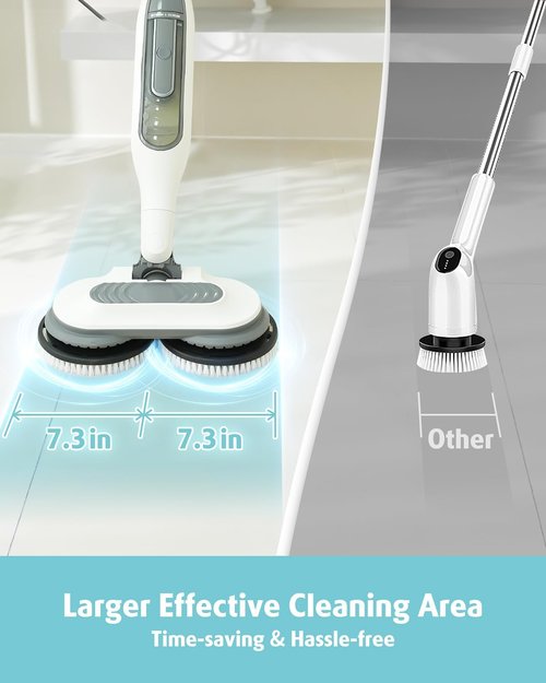 AIR U+ Steam Mop Replacement Brush Pads - Upgraded Design for Shark S8201/S8001/S7201/S7000 (2 Count)