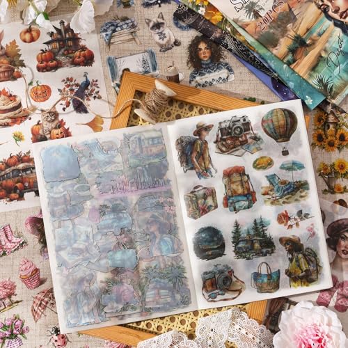 Desert Secrets Egypt Sticker Book | 20 Premium Washi Stickers
