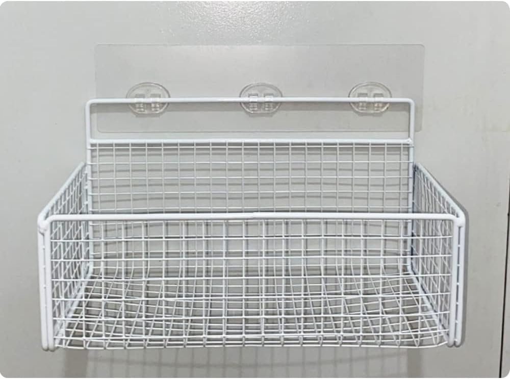 Skiennix Shower Caddy Replacement - Transparent Strong Adhesive Patch for No-Drill Bathroom Storage | 2 Pieces