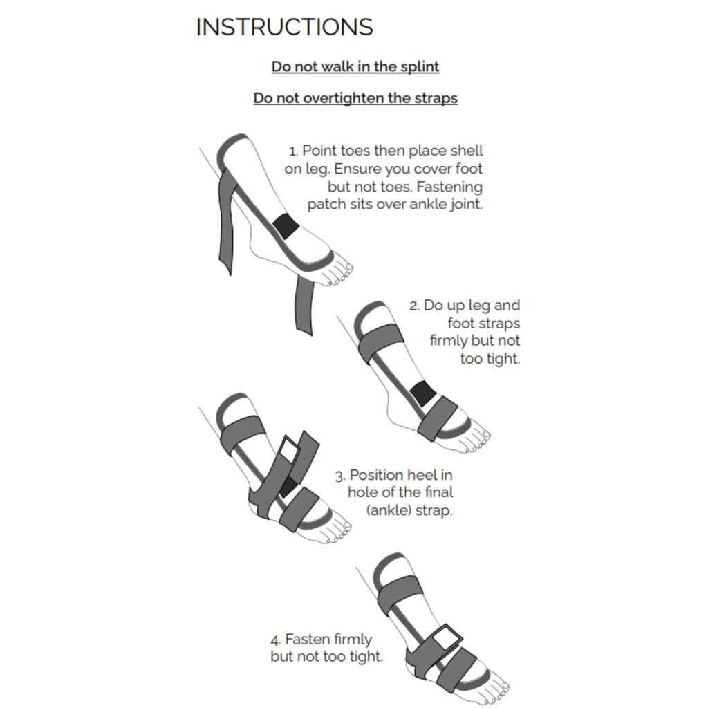 Achilles Tendon RUPTURE Night Splint, ONLY for COMPLETE Achilles tear - BEFORE PURCHASE: 1. Select SIZE & SIDE 2. Check with MEDICAL PROFESSIONAL (Large, Right)