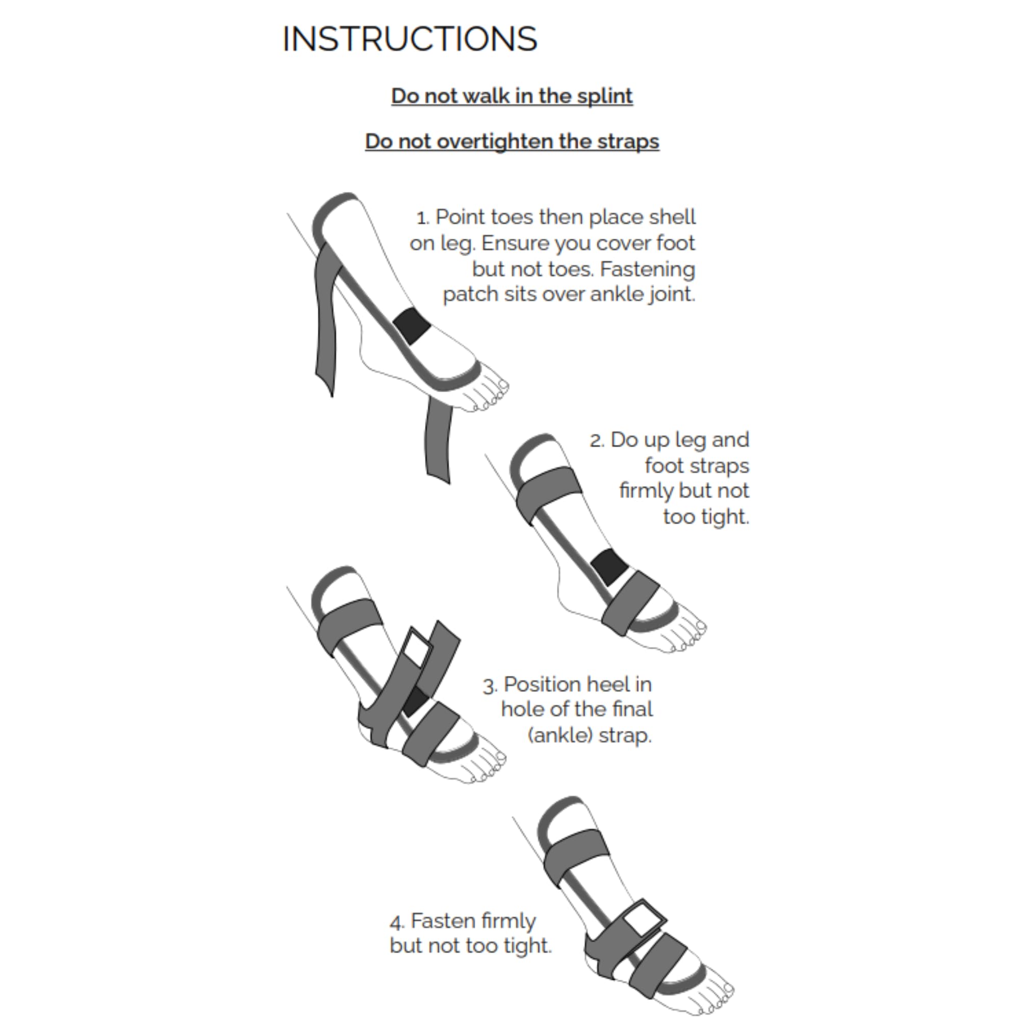 Achilles Tendon RUPTURE Night Splint, ONLY for COMPLETE Achilles tear - BEFORE PURCHASE: 1. Select SIZE & SIDE 2. Check with MEDICAL PROFESSIONAL (Large, Right)