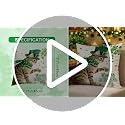 St. Patrick's Day Shamrock Cat Throw Pillow Cover 18x18