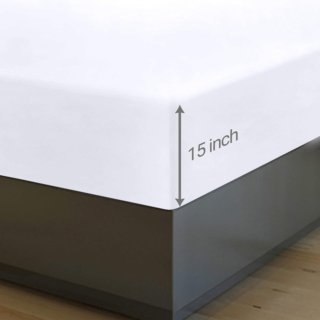 Utopia Bedding Queen Fitted Sheets - Soft Brushed Microfiber - Deep Pocket Design - Bulk Pack of 6 (White)