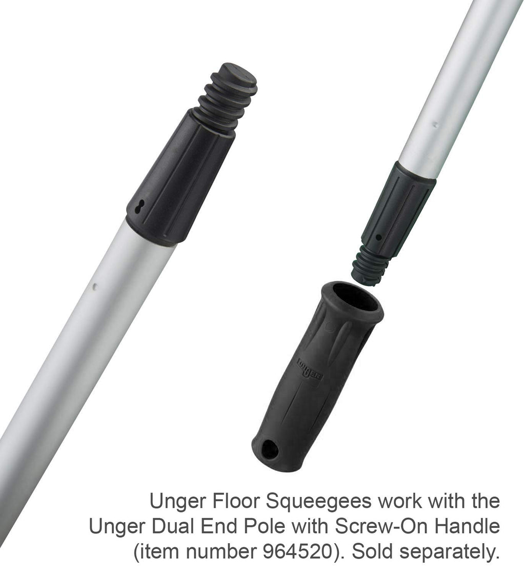 Unger Professional AquaDozer 36” MAX Smooth Surface Curved Floor Squeegee, Flood Cleanup Scrubber for Concrete and Asphalt, Cleaning Tool with Rounded Hood, Pushes 2 Times More Water and Debris