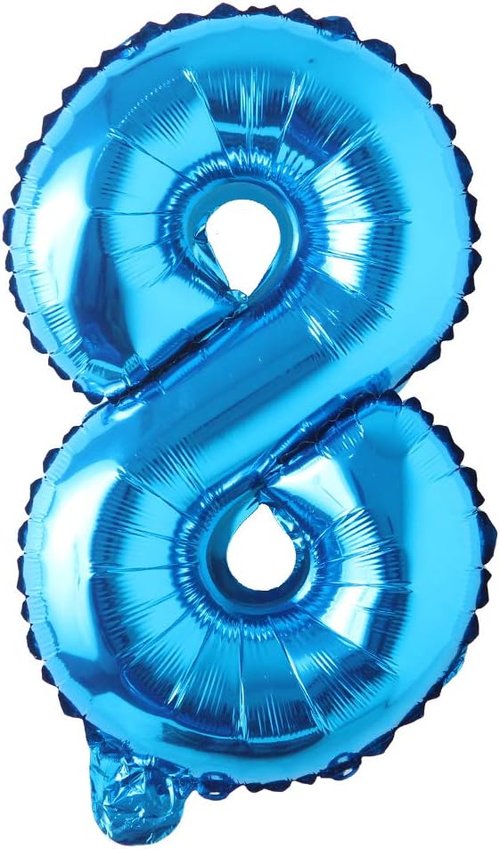 Blue Happy Birthday Party Balloons by [Brand Name] - 40 Inch Foil Alphabet Helium Balloons for Kids & Baby Showers