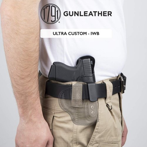 1791 GUNLEATHER Ultra Custom Holster for P238 & P938 - Leather IWB CCW Holster with Memory Lock - Right Handed - Fits Sig Sauer P238, Sig Sauer P938