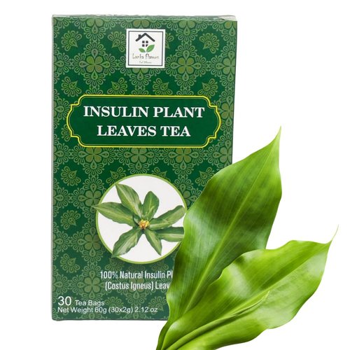 Dried Insulin Plant Leaves Tea 30 x 2g Tea Bags Natural Costus Igneus Herbal Tea - Lanka Flavors Feel Different