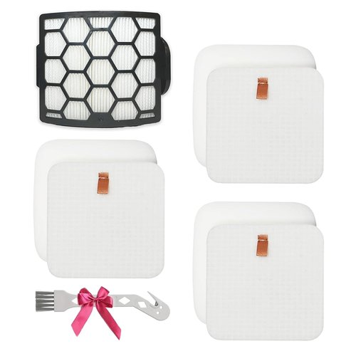 LA802 LA702 LA502 Filters Compatiable With Shark LA700, LA322,LA301,LA300, LA455, LA360 Rotator Lift-Away ADV DuoClean PowerFins Upright Vacuum - Part#XHF320 & XFFK320