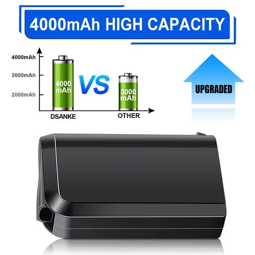 DSANKE 18V 4.0Ah BH50000 Replacement for Hoover Linx Battery Hoover Linx 18Volt Lithium Ion Battery BH50000 BH50010 BH50020 BH50015 302723001 Cordless Stick Vacuum