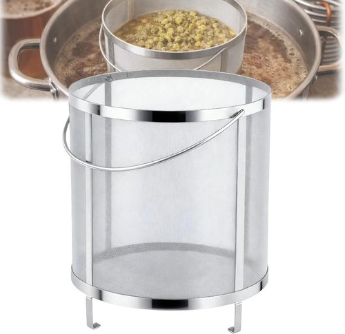 Gekufa Hop Filter 300 Micron 304 Stainless Steel – 13.8" x 13.8" Dry Hop Strainer for Homebrew, Beer, Wine, Tea & Coffee – Rust-Resistant Mesh, Dishwasher Safe, Easy to Clean (13.8" x 13.8")