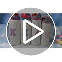 Personalized Rhinestone Letter Stickers for Owala Bottles