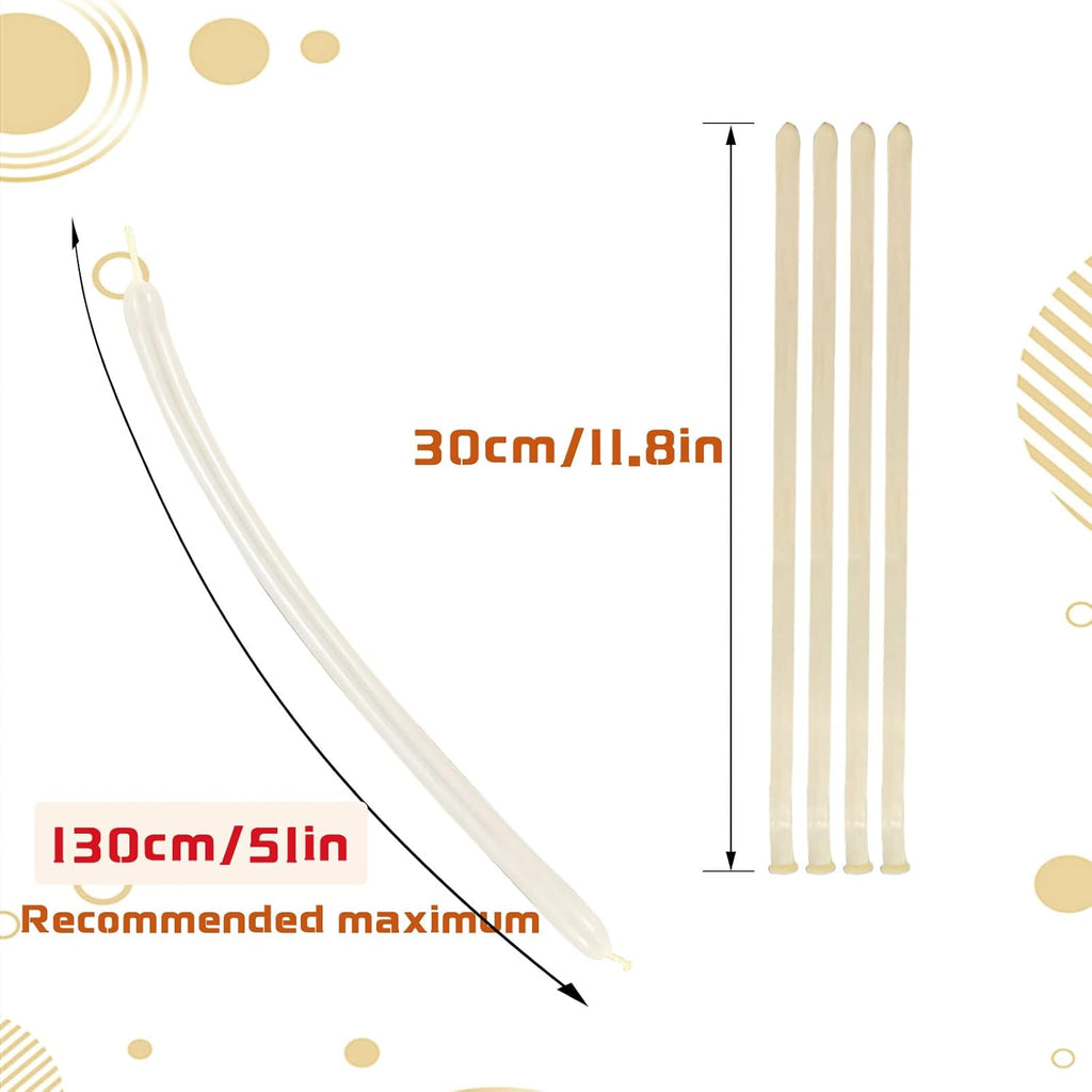 Skiennix 260 Clear Balloons - Thickening Long Latex for Twisting Animals & Arch Decor | 100pcs