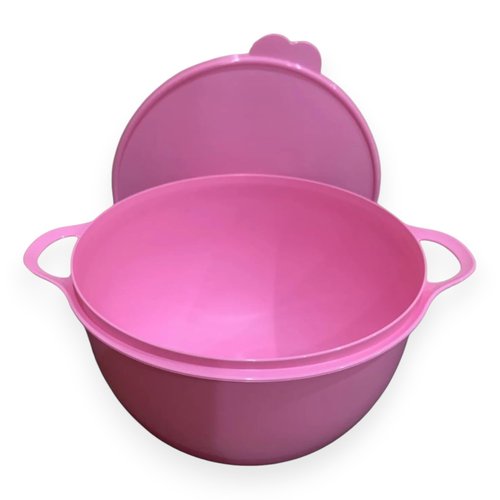 Tupperware Thatsa Mega Bowl Mixing Bowl 42 Cups 10L Pink with Matching Lid