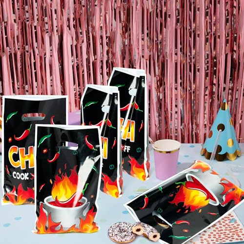 50 Pack Chili Fire Party Favor Bags - Fiesta & Contest Supplies