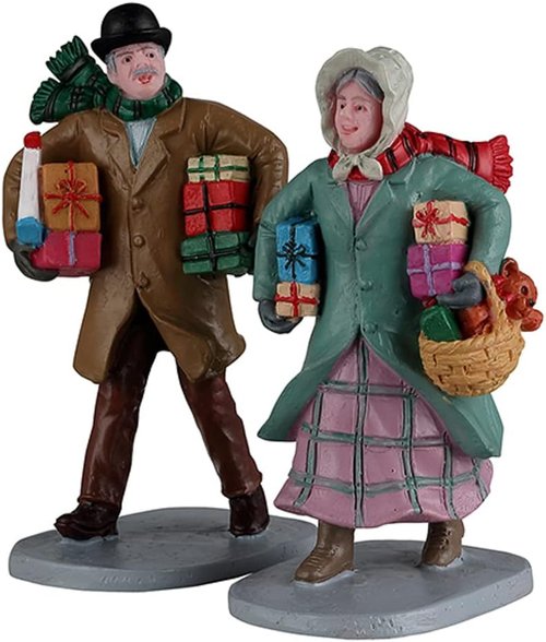Lemax Caddington Village Gifts for Grandchildren - Charming Set of 2 Collectibles