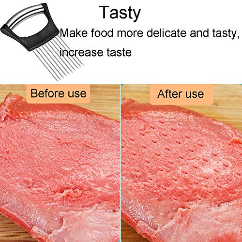 FUGJAOJO Stainless Steel Slicer - Versatile Kitchen Tool for Onions, Vegetables & Meat