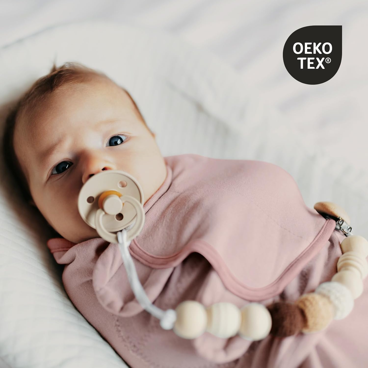 Organic Baby Swaddle Sleep Sacks - 100% Cotton Soft & Snug 2-Pack for Newborns 0-3 Months