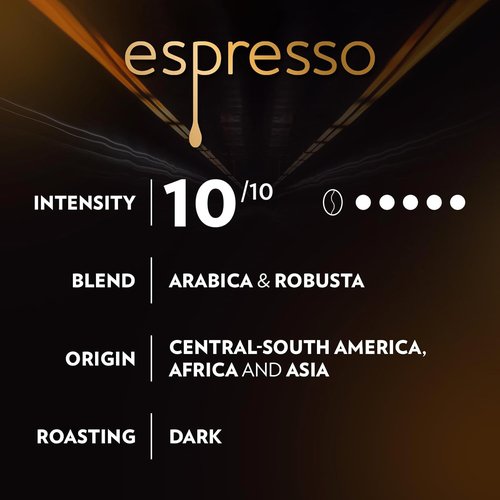 Lavazza Espresso Whole Bean - Dark Roast Arabica & Robusta Blend - 2.2 lb Bag