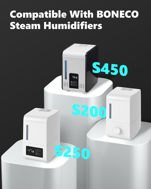 Leemone 12 Pack A451 Anti-Mineral Pads Compatible with BONECO S200, S250 & S450 Steam Humidifiers