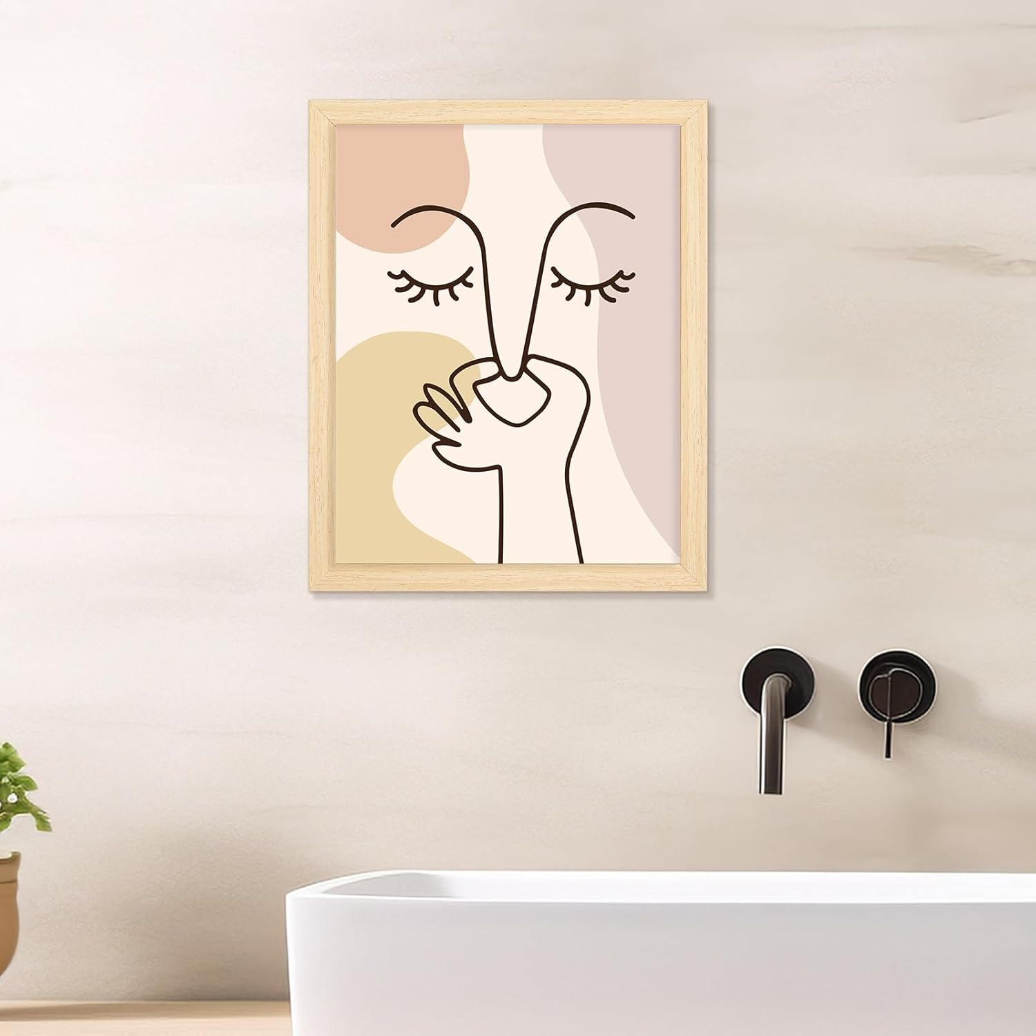 TUXVAKY Boho Bathroom Wall Art - Funny Signs for Unique Home Decor | Perfect for Any Bathroom